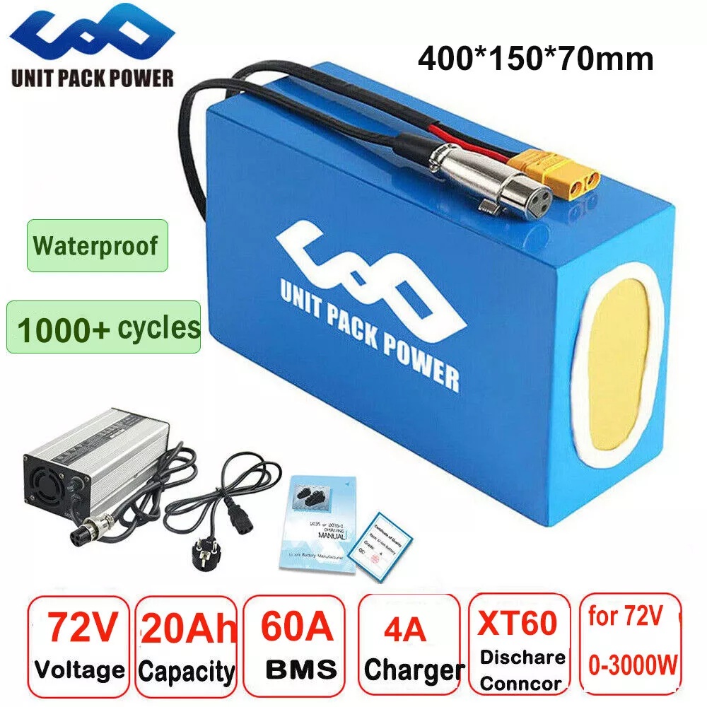 72V 40AH Ebike Battery Pack  2 - Electric Bicycle Battery 72V 30Ah recension och pris